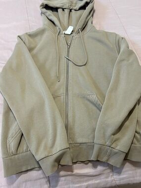 H&M Beige/Tan Hoodie with Zipper